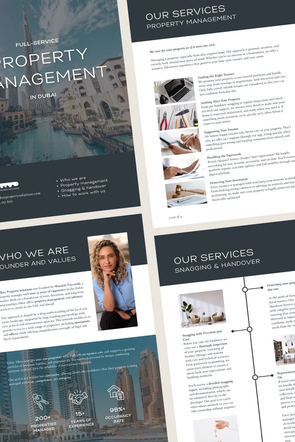 Canva brochure for a Dubai client.