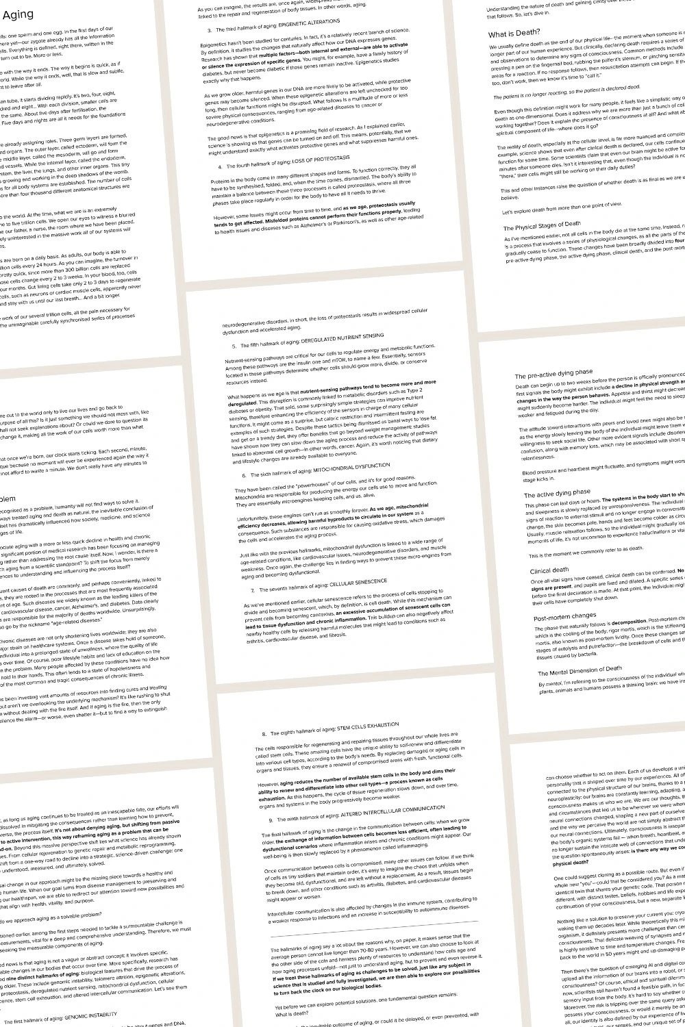 Ghostwriting in English of a book on regenerative medicine.